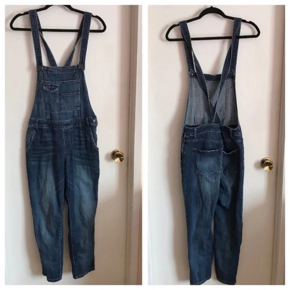 Free People medium Blue Jean Overalls - Picture 6 of 15